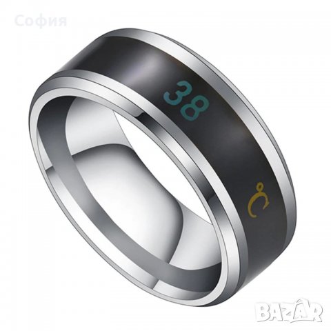 Уникално стилен пръстен термометър Smart Ring НАЛИЧНО!!!, снимка 1 - Пръстени - 37825422