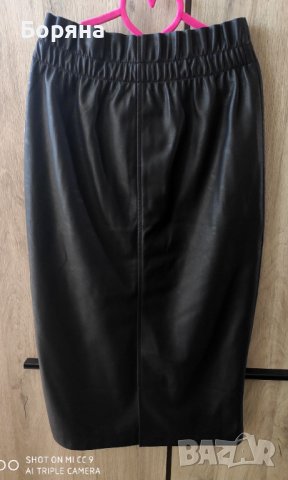 Нова кожена пола тип молив с висока талия Michelle Kеegan , снимка 8 - Поли - 37274885