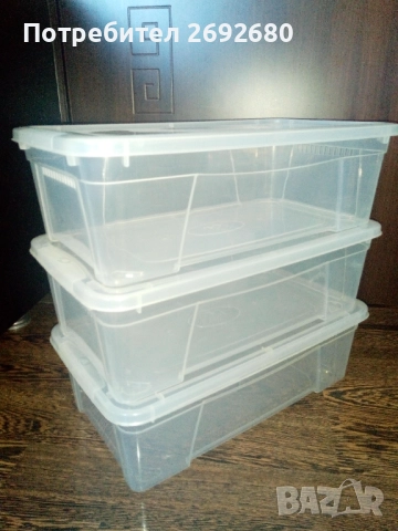 Нови комплекти прозрачни кутии за съхранение/цени в описанието , снимка 9 - Кутии за съхранение - 46415247