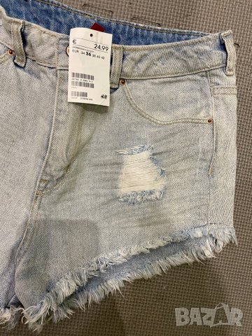 Н&М нови къси дънки S размер, снимка 4 - Дънки - 28654100