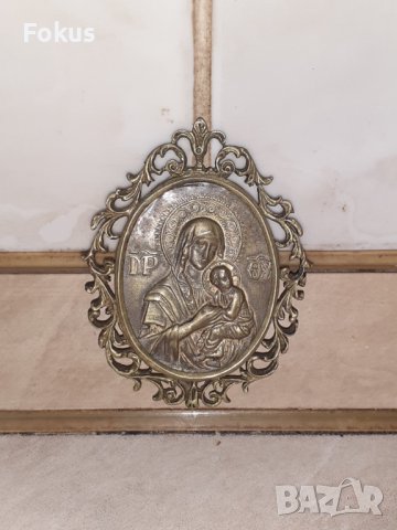 Панагия богородица медальон икона религия месинг