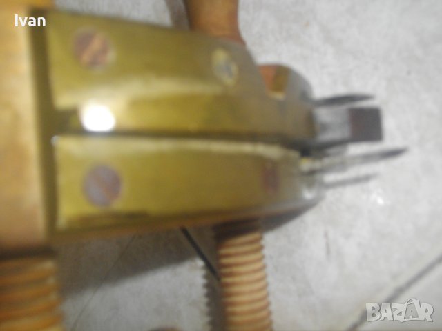 Ново Бъчварско Българско Ръчно Дървено Ренде-Старо Качество-3 Ножа-Голямо-Със Стяги-Дърводелско, снимка 14 - Стяги - 42986331