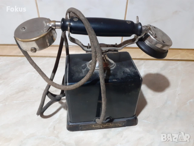 Стар царски телефон кутия бакелит табелки, снимка 4 - Антикварни и старинни предмети - 53291642