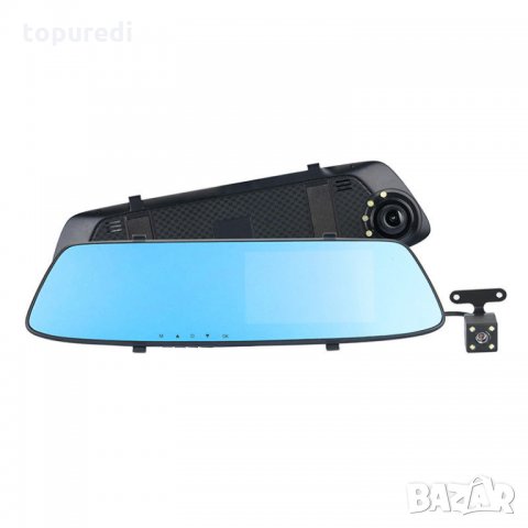 Видеорегистратор тип огледало +камера за задно виждане, снимка 3 - Аксесоари и консумативи - 28077165