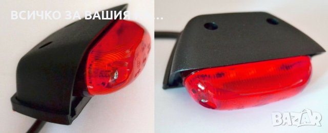 ЛЕД габарит овал за таван ЧЕРВЕН , Полша 