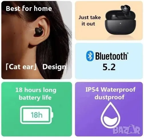  Слушалки Xiaomi MI True Wireless Earbuds Redm i Buds 3 Lite, снимка 5 - Слушалки, hands-free - 49164690