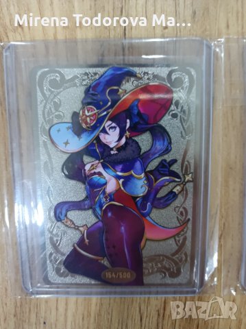 Метална карта на Mona Genshin Impact Yu-Gi-Oh Center/Field, снимка 2 - Карти за игра - 34686386