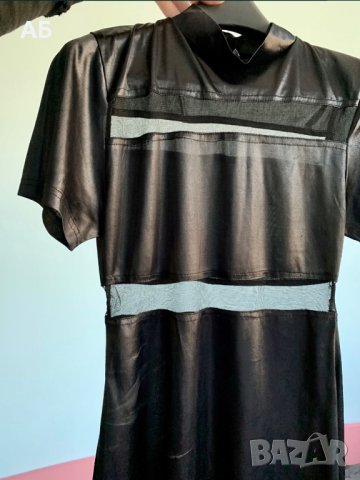 Малка черна рокля с мрежичка, снимка 3 - Рокли - 37074906