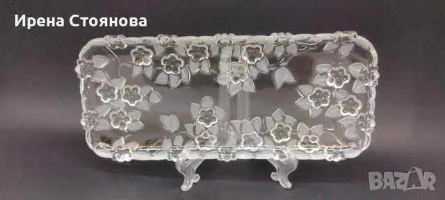 Декоративно плато за сервиране "Carmen", Walther Glas, 1960-1970 г. 

, снимка 9 - Чинии - 48096600