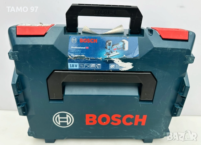 BOSCH GST 18V-Li S - Aкумулаторен прободен трион 2x18V 4.0Ah неразличим от нов!, снимка 10 - Триони и циркуляри - 52888242