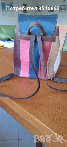 Дамска раница от естествена кожа, снимка 2 - Раници - 50517495