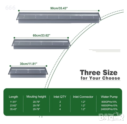 Преливен водопад за басейн , декорация на градина, вътрешен двор и езерце, снимка 5 - Декорация за дома - 52941366