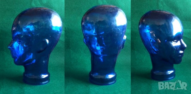 Голяма стъклена глава, снимка 4 - Други ценни предмети - 37220447