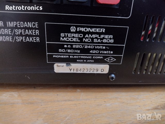   Pioneer sa-606  Pioneer TX-606, снимка 11 - Ресийвъри, усилватели, смесителни пултове - 37271949