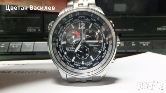 Citizen, Eco-Drive chronograph watch WR100, H500 - S055148, снимка 2 - Мъжки - 28419558