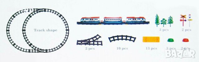 Влак с релси и аксесоари Toi-Toys, снимка 5 - Коли, камиони, мотори, писти - 26796720