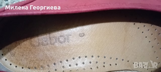 Червени обувки GABOR, н.39, снимка 3 - Дамски ежедневни обувки - 43114066