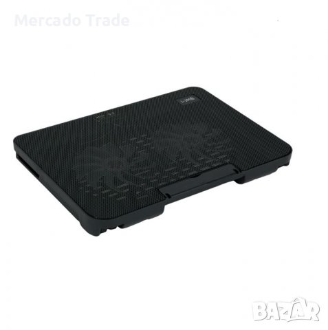 Охлаждаща поставка Mercado Trade, За лаптоп, Led светлина, Черен, снимка 2 - Клавиатури и мишки - 38305615