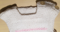 Бяла фанела ръчно плетена 1 - 2 год, снимка 2