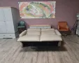 Италиански кожен диван тройка с електрически релаксиращ механизъм, снимка 11