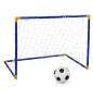 Пластмасова футболна врата с топка и помпа, Син, 105x76x69 см., снимка 1