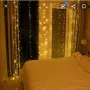 Коледна завеса от лампички / Цветове - Студено бяло, топло бяло, шарено. / 320 лед светлини, снимка 13