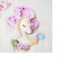 Голям спящ еднорог Unicorn силиконов молд форма фондан шоколад гипс декор, снимка 3