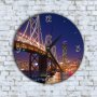 Стенен Часовник - Красив Нощен Мост, снимка 1 - Стенни часовници - 40131614