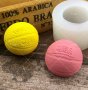 3D Баскетболна топка NBA силиконов молд форма калъп украса торта фондан шоколад гипс декор свещ, снимка 1 - Форми - 26551520