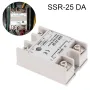 SSR-25 DA 25A DC 3-32V до AC 24-380V еднофазно твърдотелно реле, снимка 2