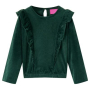 Детска блуза с харбалички, тъмнозелена, 116（SKU:15108, снимка 1 - Други - 44871775