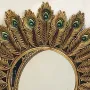 Кръгло декоративно огледало с паунови пера, снимка 3