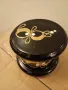 Ретро Винтидж стара луксозна кутия за бижута бижутерка черно стъкло , снимка 8
