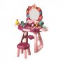 Детска тоалетка със столче и светещо огледало, снимка 1 - Играчки за стая - 35115896