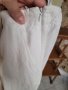 Бял ЛЕНЕН панталон,широки крачоли,висока талия- 44/46 , снимка 11