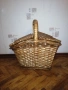 Плетена кошница за пикник, стара ръчна изработка-изплетена. , снимка 4