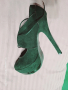 Черни обувки в връзки и 15 см ток, снимка 7