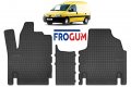 Гумени стелки Frogum за Peugeot Expert, Citroen Jumny, Fiat Scudo 1994-2006, 3 части черни, снимка 1 - Аксесоари и консумативи - 32493769