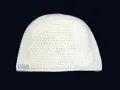 Плетена мъжка лятна шапка от памук в бяло, снимка 1