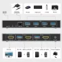 Unitek USB 3.0 HDMI KVM превключвател 1 монитор - 2 компютъра 4K@60Hz, 4 USB порта, снимка 2