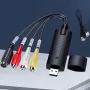 Външна USB карта за заснемане на видео и аудио - S Video / Композитен към USB, VHS цифров конвертор, снимка 3