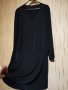 ЕЛЕГАНТНА РОКЛЯ ТЪМНОСИНЯ ЛИКРА РАЗМЕР2 XL, снимка 3