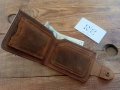 Ръчно изработен мъжки кожен портфейл , снимка 3