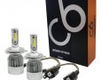 LED Диодни крушки за фарове C6 H4 и Н7 2бр/к-т 6000 k, 72 W, 7600 lm, IP 67 12-24 V, снимка 2