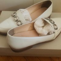 QUAZI Дамски бели обувки естествена кожа , снимка 2 - Дамски ежедневни обувки - 37018472