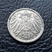 Стара монета 5 пфенига 1913 г. буква  А -Германия - 110 годишна !, снимка 3 - Нумизматика и бонистика - 39791105