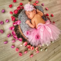 Светло бебешко розова туту пола пачка поличка лента с пандела за глава за бебе фотосесия фото декор, снимка 2 - Комплекти за бебе - 28158046