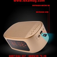 Радио Часовник С USB, SD Карта, Блутут - GT-1, снимка 10 - Други стоки за дома - 26971489