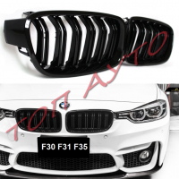 Двойни Бъбреци Решетки БМВ BMW F30 F31 F35 Черен Гланц Лак 2012+, снимка 2 - Аксесоари и консумативи - 36538097