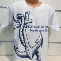 Нова детска тениска с трансферен печат Котва, Морска, снимка 2 - Детски тениски и потници - 28462467